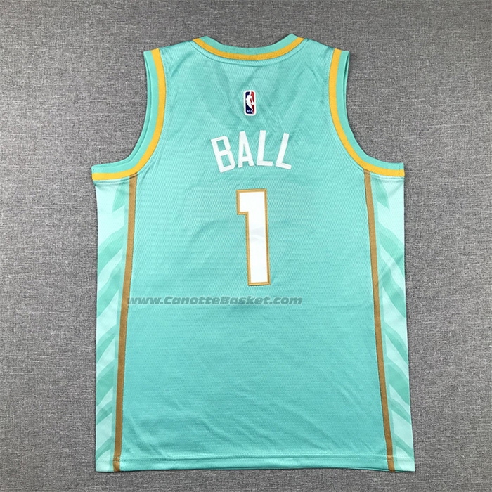 Maglia Bambino Charlotte Hornets LaMelo Ball #1 Citta 2023-24 Verde